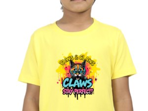 Angry Cat "Claws" Boys' Crew T-Shirt