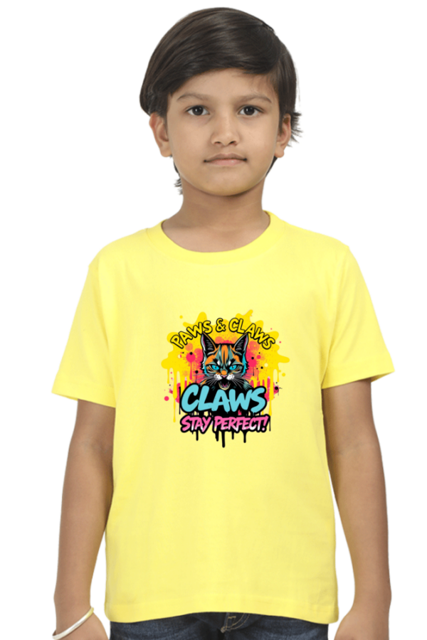 Angry Cat "Claws" Boys' Crew T-Shirt
