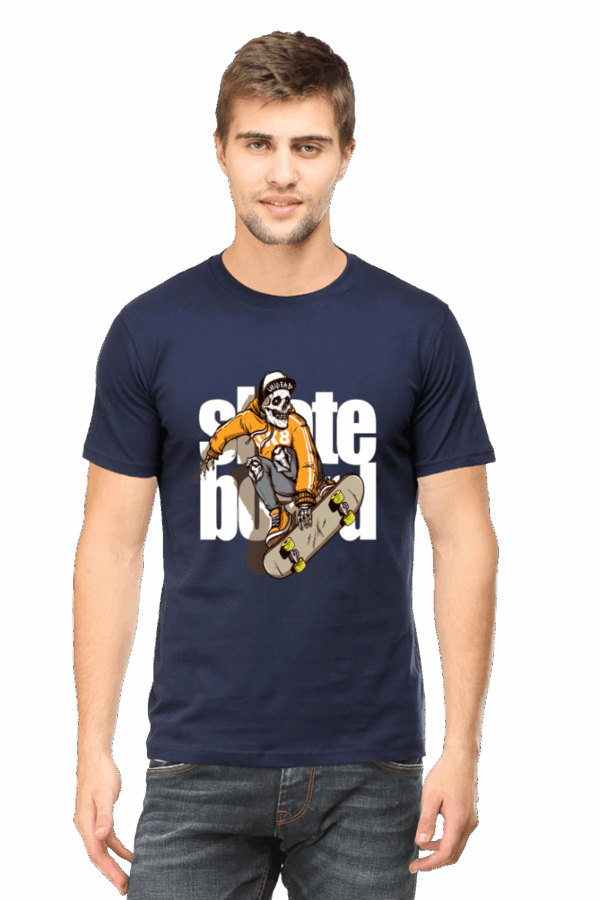 Undead & Skateboard Rebel Cotton T-Shirt – Bold Street Style with Skull Power - Image 5