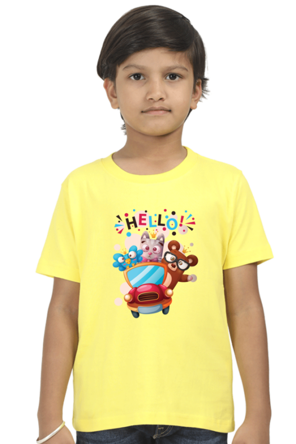 Fun Cartoon Animals Boys' Cotton T-Shirt
