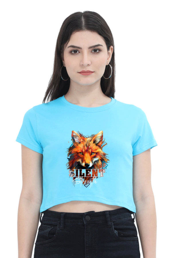 Silent Strength Women's Crop Top - Image 4