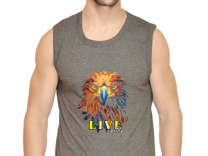 Live Boldly Men’s Sleeveless Eagle T-Shirt