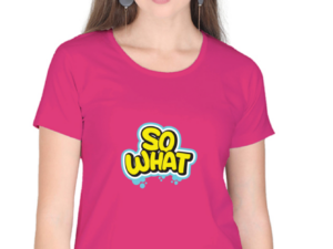 So What Bold Cotton T-Shirt