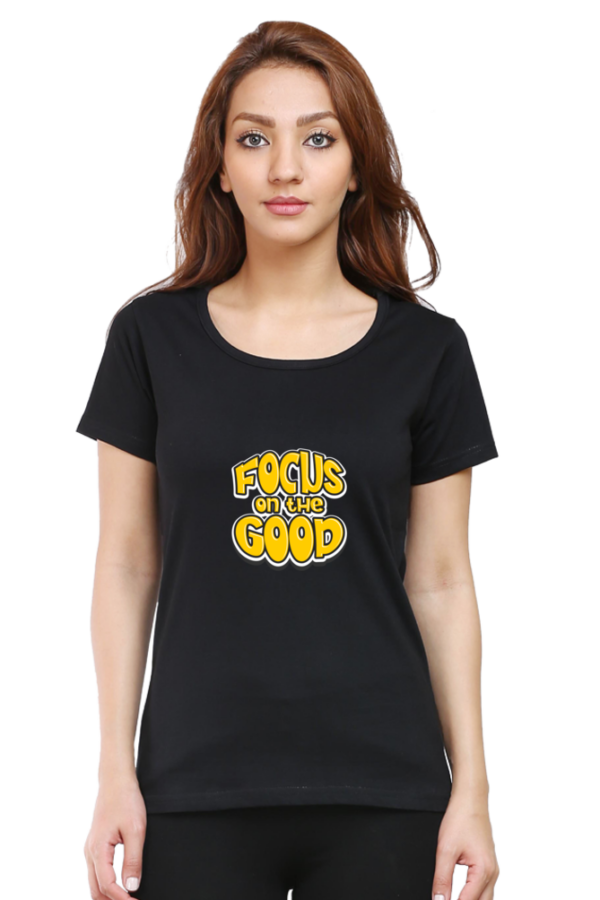 Focus on Good Inspirational Cotton T-Shirt - Image 7
