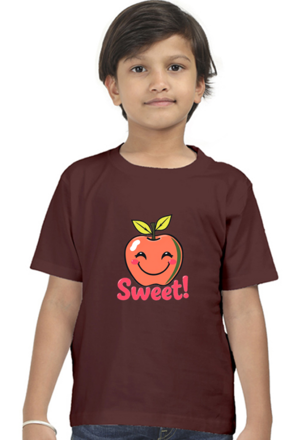 Smiling Apple "Sweet" Boys' Crew T-Shirt - Image 3