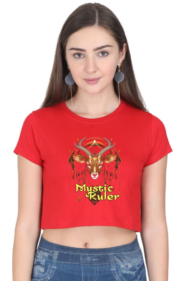Mystic Ruler Women's Saola Animal Crop Top - Image 2