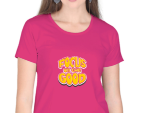 Focus on Good Inspirational Cotton T-Shirt