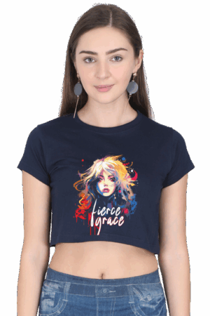 Crop Top - Women's Fierce Grace Bold Girl - 100% comfortable & stylish