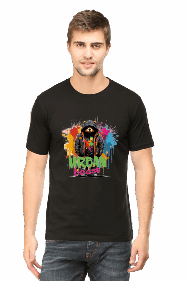 Urban Beast Cotton T-Shirt – Street-Style Bear - Image 5