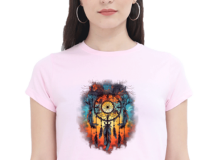Elegant Feather Dream Catcher Women's Crop Top