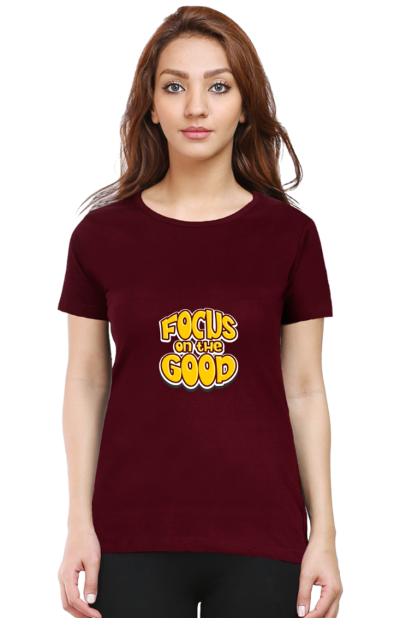 Focus on Good Inspirational Cotton T-Shirt - Image 2
