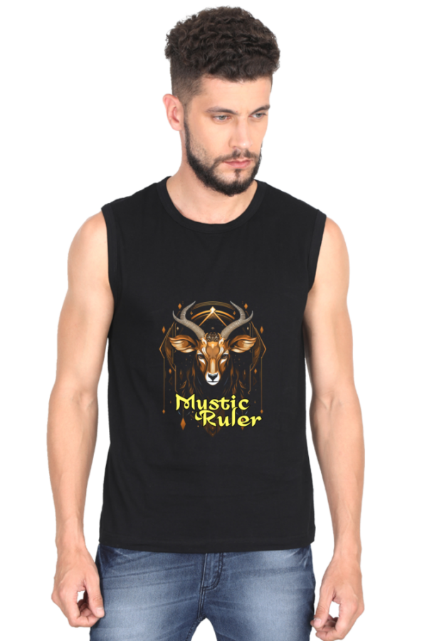 Mystic Ruler Men’s Sleeveless Saola T-Shirt - Image 2