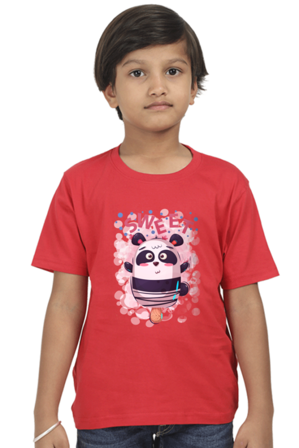 Boys' Cotton "Sweet" Teddy Bear T-Shirt - Image 3