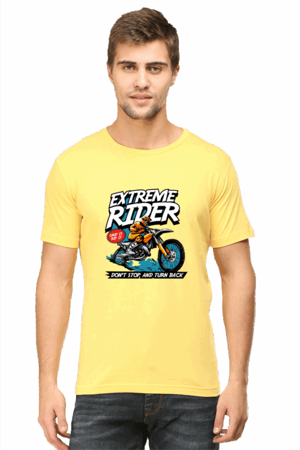 Extreme Rider Cotton T-Shirt – Bold Motorcycle Streetwear - Image 4