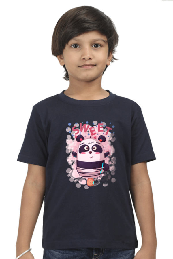Boys' Cotton "Sweet" Teddy Bear T-Shirt - Image 5