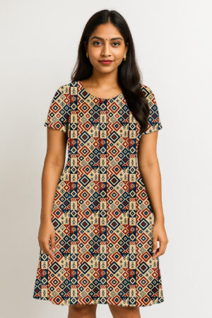 Bohemian Printed Dress