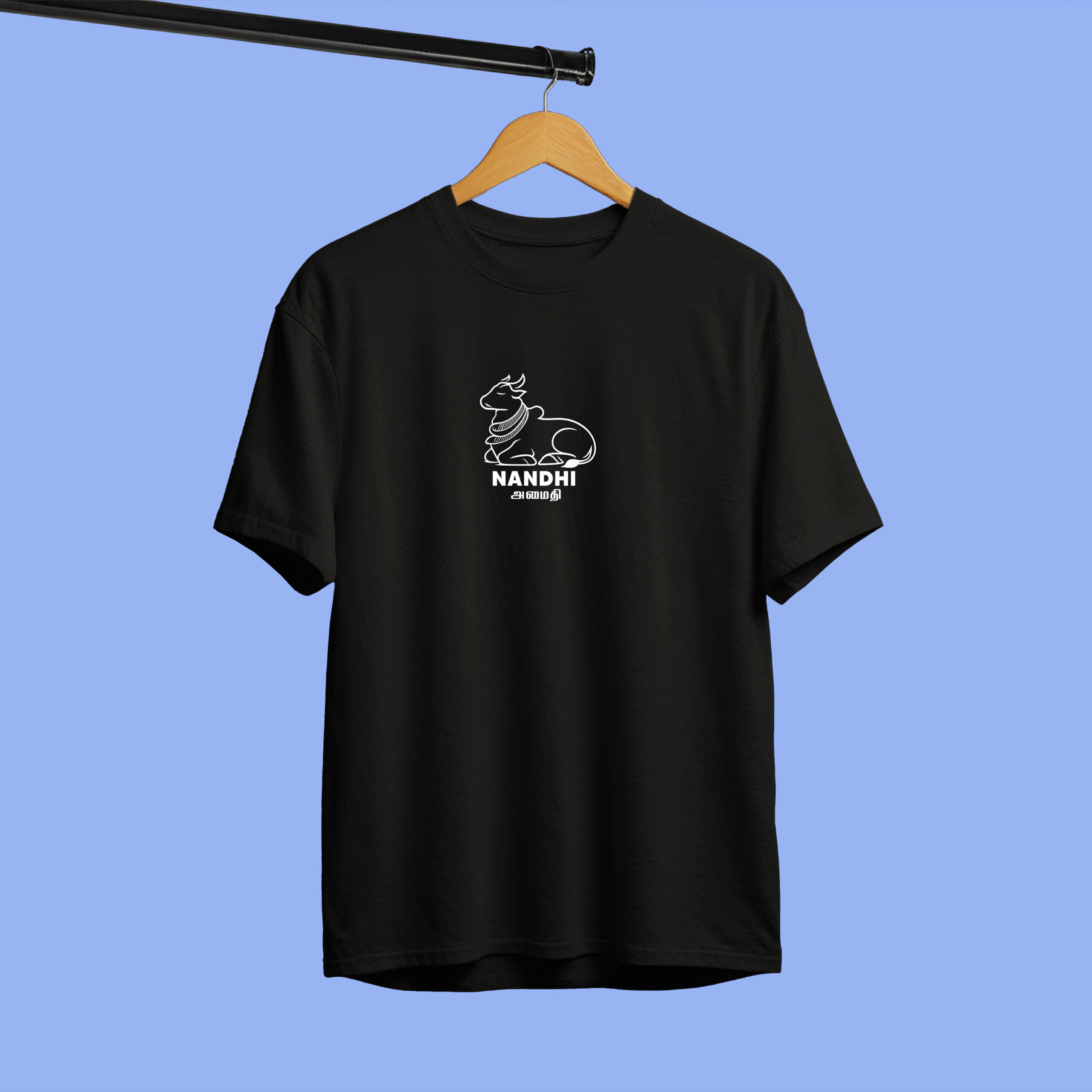 Minimal Tamil Cultural Tees – Poerful NANDHI “அமைதி” Pure Cotton Comfort Wear - 100% Cotton 4 Minimal Tamil Cultural Tees – Poerful NANDHI “அமைதி” Pure Cotton Comfort Wear - 100% Cotton - Image 2