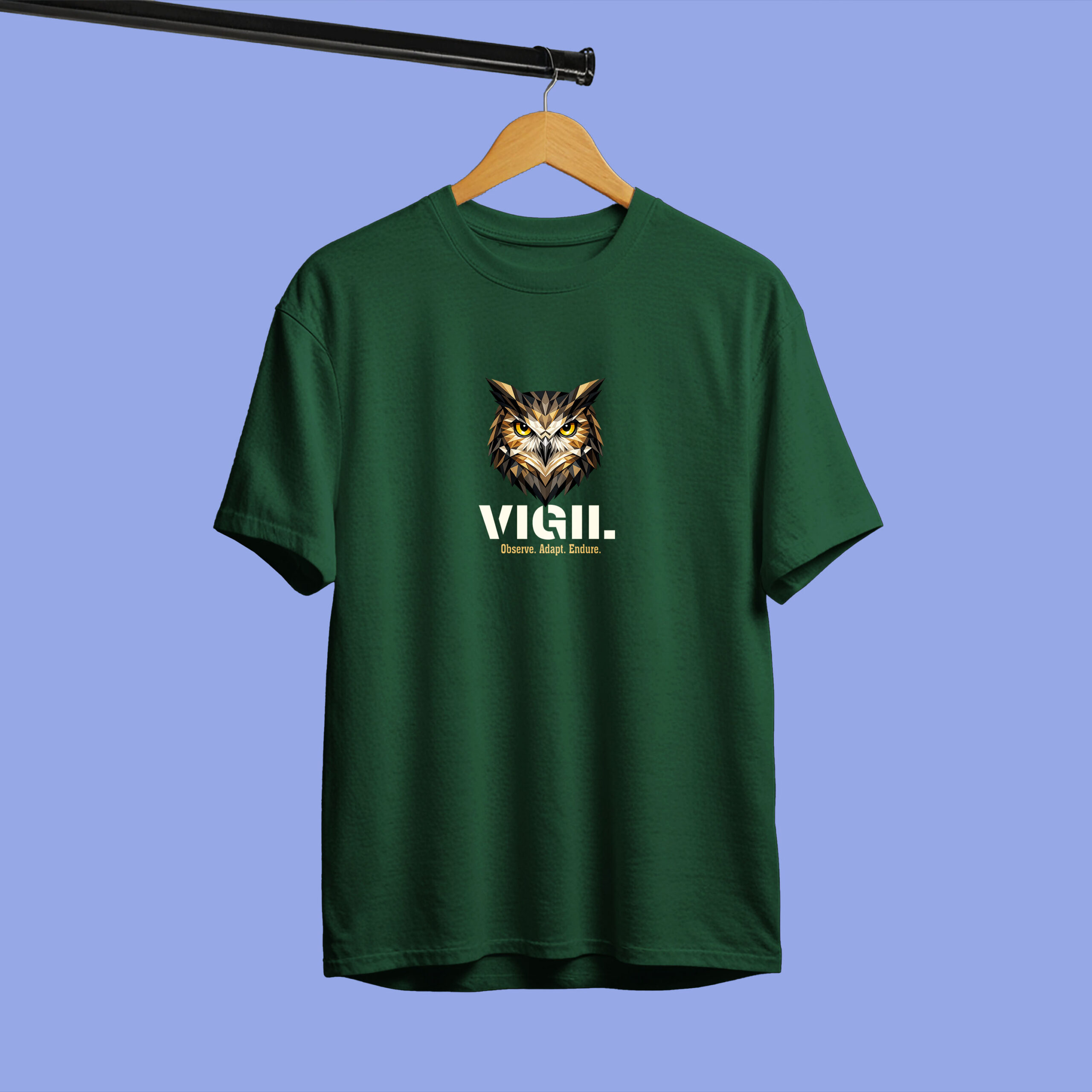 VIGIL Minimal Owl T-Shirt for Men – Premium Nature Lover & Birder Style Features - 100% Cotton Round Neck Tee 4 VIGIL Minimal Owl T-Shirt for Men – Premium Nature Lover & Birder Style Features - 100% Cotton Round Neck Tee - Image 2