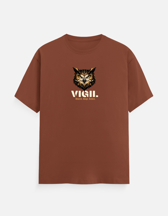 VIGIL Minimal Owl T-Shirt for Men – Premium Nature Lover & Birder Style Features - 100% Cotton Round Neck Tee 6 VIGIL Minimal Owl T-Shirt for Men – Premium Nature Lover & Birder Style Features - 100% Cotton Round Neck Tee - Image 4