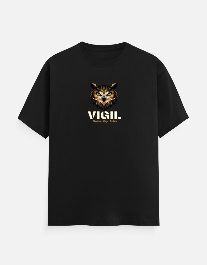 VIGIL Minimal Owl T-Shirt for Men – Premium Nature Lover & Birder Style Features - 100% Cotton Round Neck Tee 8 VIGIL Minimal Owl T-Shirt for Men – Premium Nature Lover & Birder Style Features - 100% Cotton Round Neck Tee - Image 6